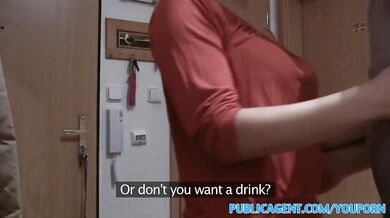 PublicAgent Blonde loves it in the bathroom