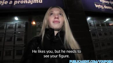 PublicAgent Pale Skinny blonde fucked hard by a big cock