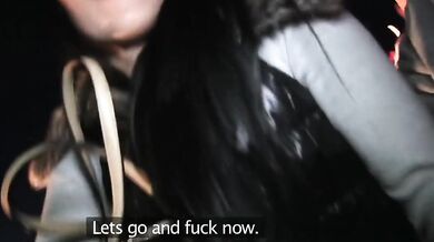 PublicAgent Blowjob on fairground ride before outdoor fuck