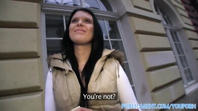 PublicAgent HD Beautiful brunette fucking in hotel room