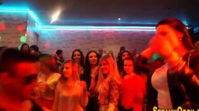 Inked cfnm teen blowing