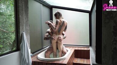 Fucking in the SPA with the risk of getting caught! - SammmNextDoor Date Night #29