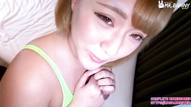 【Mr.Bunny】Short hair hottie's passionate hotel sex