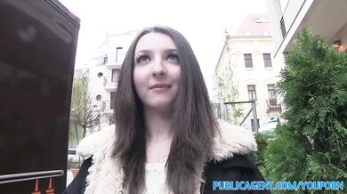 PublicAgent Teen brunette gets fucked hard in a hotel room