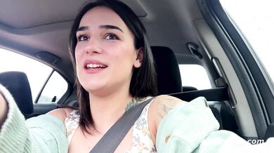 Ersties - Exciting sex in the car with Harper