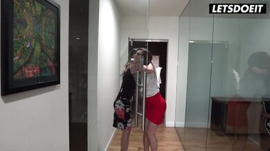 Curvy Babes Valentina and Karma Crazy FFM Fuck with Businessman - LETSDOEIT