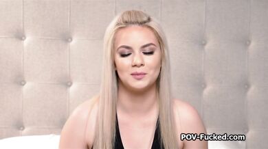 Thick Blonde Teen Rides Cock On Pov Casting