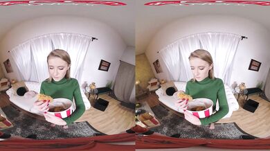 Reality Lovers - Hot Blonde Slut Wants The Tip of The Dick from the Delivery Guy!