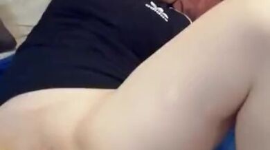 Lizzy anal Masturbation with huge dildo showing her sexy Naked body