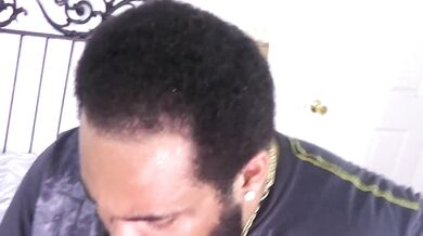 He eats that white pussy while she sucks his small black cock