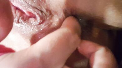 Close up Toy DP with Anal Beads & Pussy Squirt