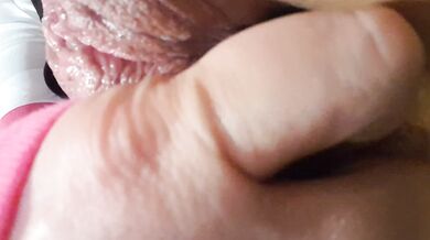 Close up Toy DP with Anal Beads & Pussy Squirt