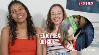 Ersties - Hot Lesbian Friends Have Sex In a Public Place