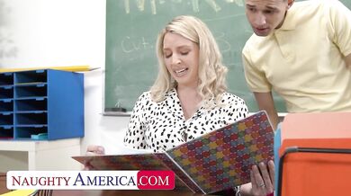 Charlotte Rayn Wants To Fuck Her Student While Her Husband Watches On Video Call