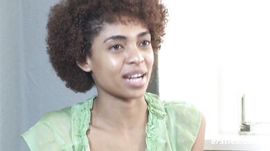 Ersties - Luna's Brazilian hairy pussy in hot closeup