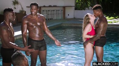 BLACKED Stunning babes first BBC gangbang