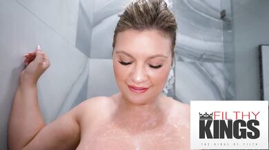 Andie Anderson enjoys a massive cock on shower fantasy