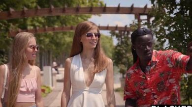 BLACKED Backpacker Emelie Can't Get Her Tour Guides - Emelie Crystal