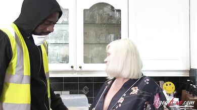 The Well Built Worker Impresses The Blonde