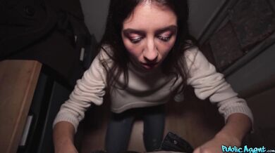 PublicAgent (full scene) Russian woman with tiny ass and grippy pussy cheats on her boyfriend with big cock for quick cash