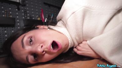 PublicAgent (full scene) Russian woman with tiny ass and grippy pussy cheats on her boyfriend with big cock for quick cash