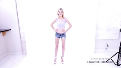 2 Beautiful Blonde Lesbians have sex at casting audition