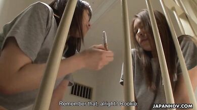 Beautiful Lesbo Sluts Having Fun In The Cell