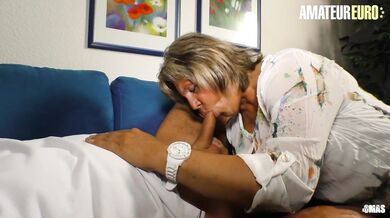 XXXOmas - Big Tits German Mature Seduces And Fucks Her Horny Husband - AMATEUREURO