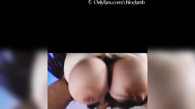 Girl with massive tits let's me smash and cum on her glasses