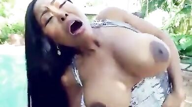 Ebony Hottie Moriah Mills Has Her Pussy Plowed Rough Porn