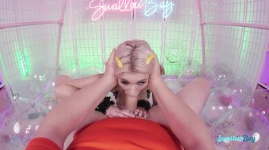 Kawaii teen babe Emma Rosie sweet and loud moaning