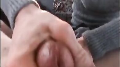 Parking lot handjob