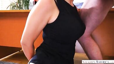 Boss Valentina Nappi Fucking In The Desk With Her Hairy Bush