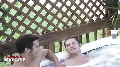 Twinks Sexy and Steamy Hot Tub Session