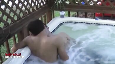 Twinks Sexy and Steamy Hot Tub Session