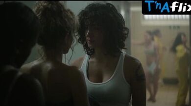 Elodie Fontan Breasts, Underwear Scene in Prise Au Piege