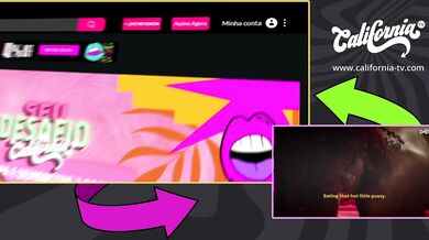 Busty Blonde Fucking The Hot Brunette's Pussy With Her Big Rubber Penis