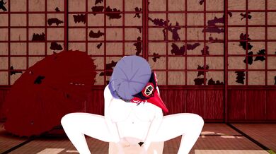 Kujou Sara Genshin Impact 3D Hentai Part 6/9