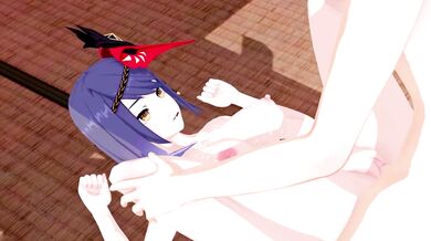 Kujou Sara Genshin Impact 3D Hentai Part 5/9