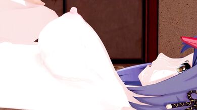 Kujou Sara Genshin Impact 3D Hentai Part 5/9