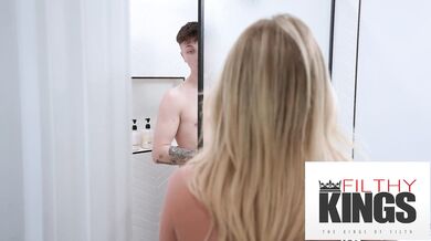 Hot Step-Family Threesome With Andi, Savanah and Ethan