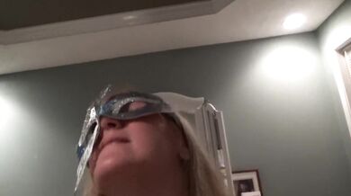 Hot Blonde Masked Milf With Big Natural Tits Sucking and Fucking