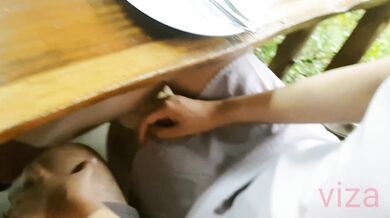 Thai girl big boob, in restaurant fucking for money, creampied all day, in doggystyle, พริตตี้สาว