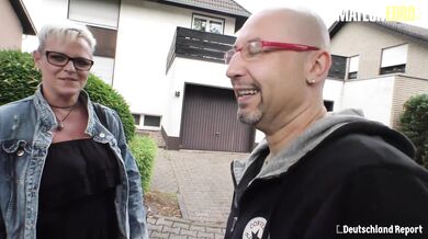 DeutschlandReport - Amateur German Mature Rough Pussy Fuck With Horny Guy