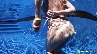 Big Boobie Lana Goes Skinny Dipping