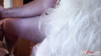 AgedLovE Three Matures and One Cock Groupsex