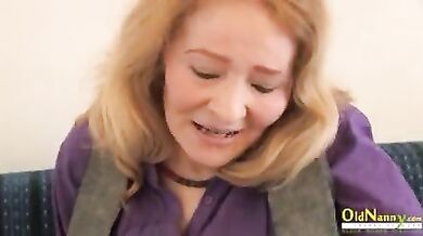 OldNannY Grandma Hardcore Handjob with Partner