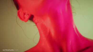 ULTRAFILMS Gorgeous Ukrainian model Sybil oiling herself and passionately fingering her pussy