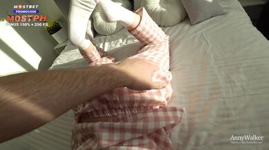 Evening Sex with Stepsister Cum on Her Tits