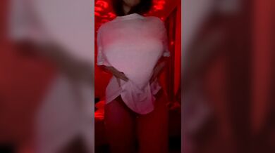 An intimate display from a beautiful woman.